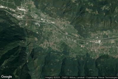Vue aérienne de Villar Focchiardo