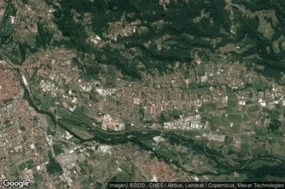 Vue aérienne de Vigliano Biellese