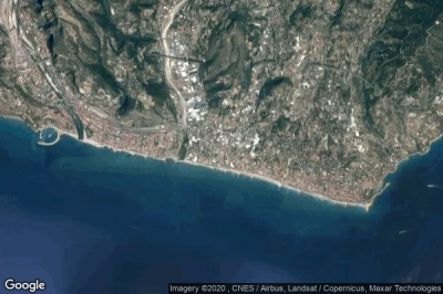 Vue aérienne de Vallecrosia
