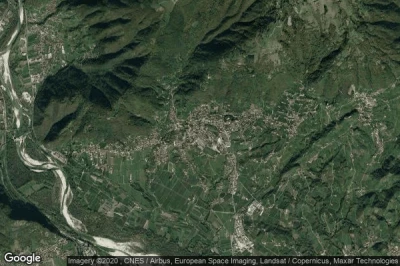 Vue aérienne de Valdobbiadene