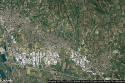 Vue aérienne de Trofarello