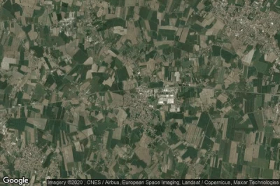 Vue aérienne de Tribano