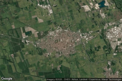 Vue aérienne de Trecate