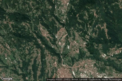 Vue aérienne de Tollegno