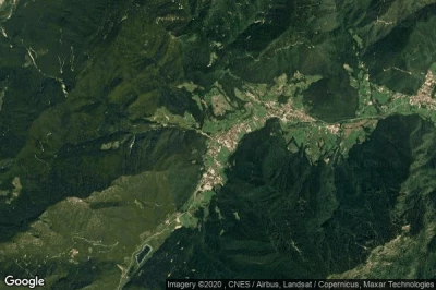 Vue aérienne de Tiarno di Sopra