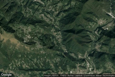 Vue aérienne de Strozza