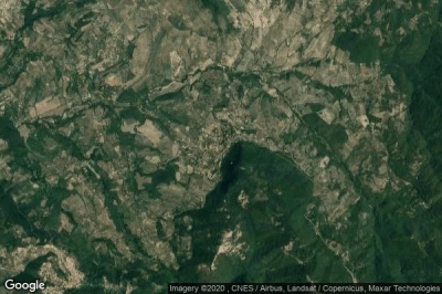 Vue aérienne de Scandriglia