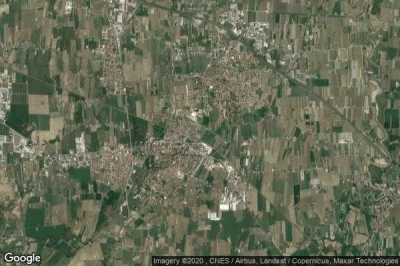 Vue aérienne de Savignano sul Rubicone