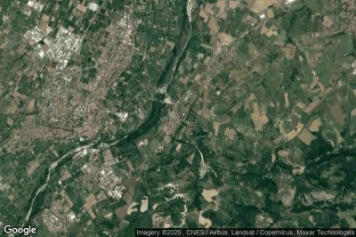 Vue aérienne de Savignano sul Panaro