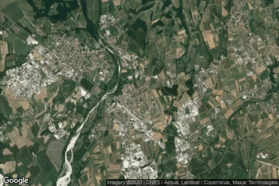 Vue aérienne de San Giovanni al Natisone