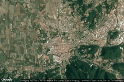Vue aérienne de Rieti