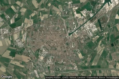 Vue aérienne de Ravenna