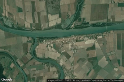 Vue aérienne de Porto Tolle