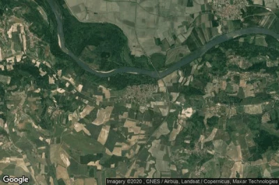 Vue aérienne de Pontestura