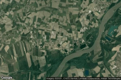 Vue aérienne de Pomponesco