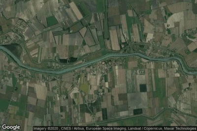 Vue aérienne de Pettorazza Grimani