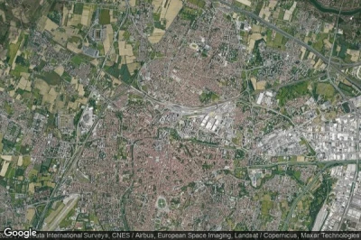 Vue aérienne de Padova