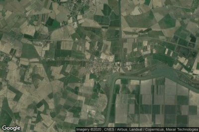 Vue aérienne de Ostellato