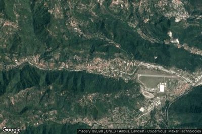 Vue aérienne de Ortovero