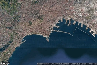 Vue aérienne de Napoli