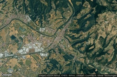 Vue aérienne de Montelupo Fiorentino