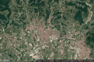 Vue aérienne de Montecatini Terme