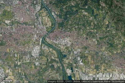 Vue aérienne de Moncalieri