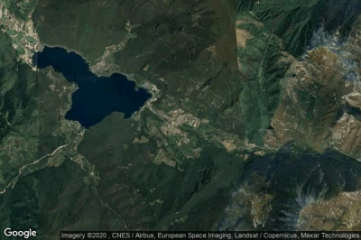 Vue aérienne de Molina di Ledro