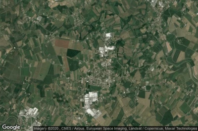 Vue aérienne de Mansue