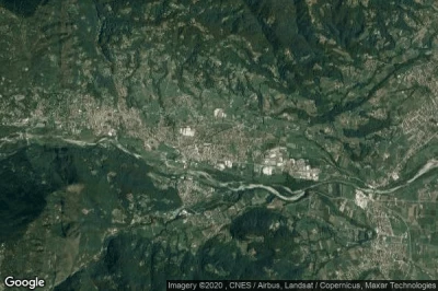 Vue aérienne de Luserna San Giovanni