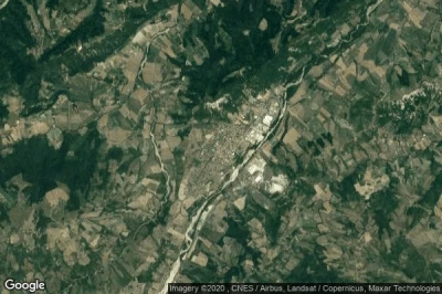 Vue aérienne de Lugagnano Val dArda