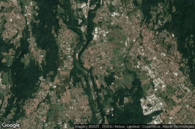 Vue aérienne de Lonate Ceppino