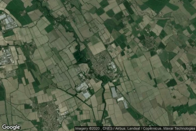 Vue aérienne de Landriano