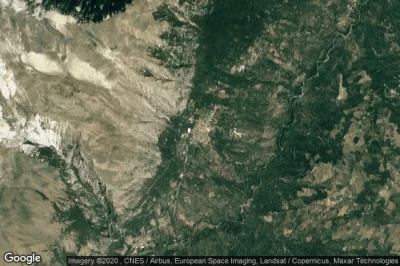 Vue aérienne de Lama dei Peligni