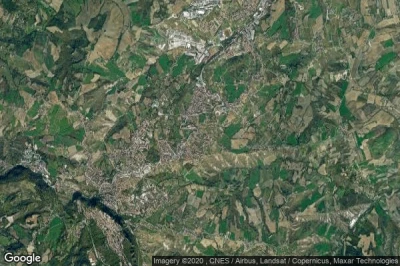 Vue aérienne de Domagnano