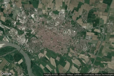 Vue aérienne de Cremona