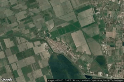 Vue aérienne de Comacchio