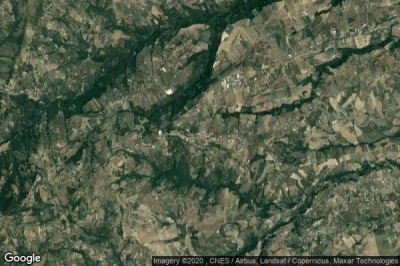 Vue aérienne de Civitaquana