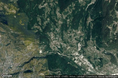Vue aérienne de Civezzano