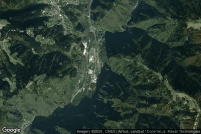 Vue aérienne de Cismon del Grappa