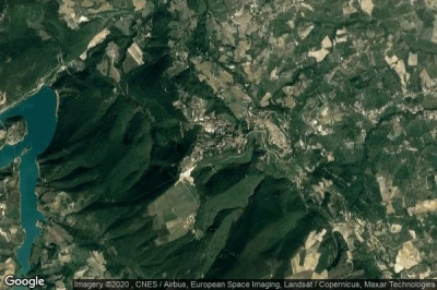 Vue aérienne de Cingoli