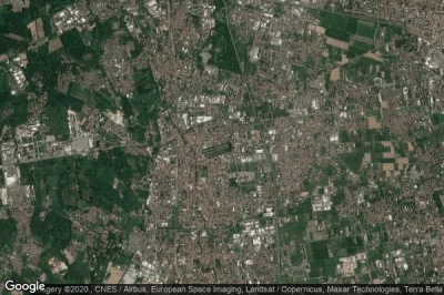 Vue aérienne de Cesano Maderno