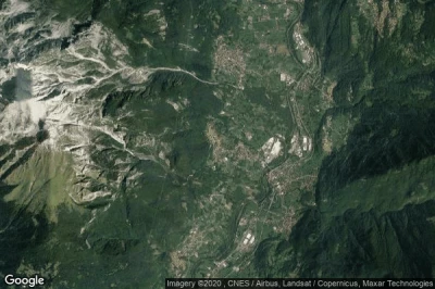 Vue aérienne de Cerveno