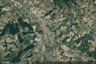 Vue aérienne de Certaldo