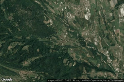 Vue aérienne de Cerrione