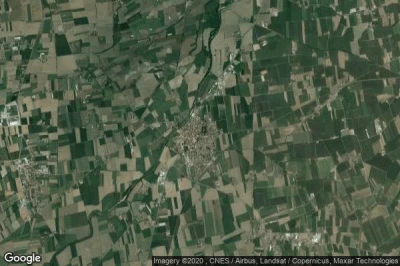 Vue aérienne de Centallo