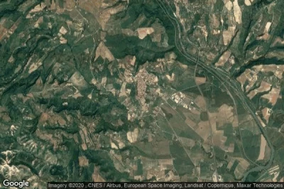 Vue aérienne de Castiglione in Teverina
