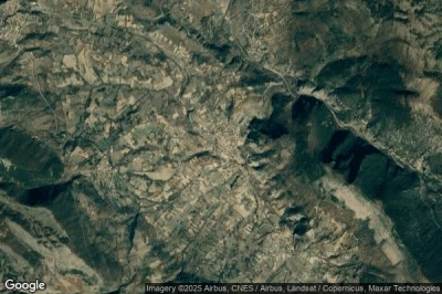 Vue aérienne de Castelvecchio Subequo