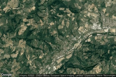Vue aérienne de Castelplanio