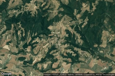 Vue aérienne de Castelnuovo Berardenga